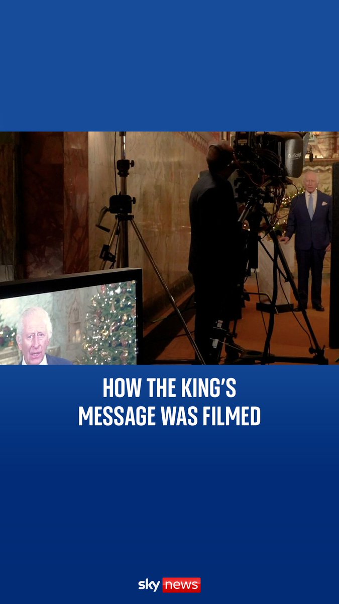 Behind the scenes with Sky News: How the King’s message was filmed.