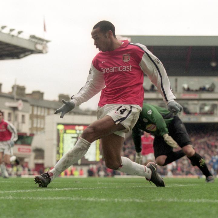 📅 OTD in 2000... Thierry Henry scored the first of his nine hat-tricks for The Arsenal ❤️