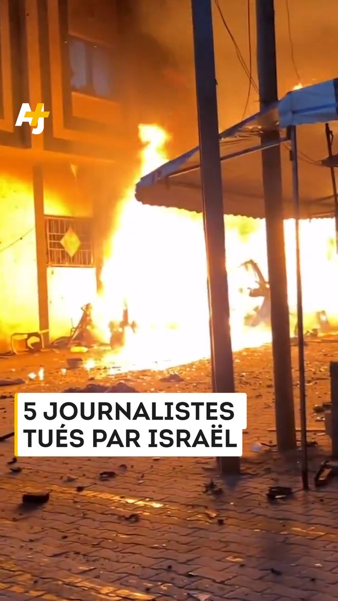 Israël a assassiné cinq journalistes cette nuit près du camp de Nuseirat, dans la bande de Gaza.