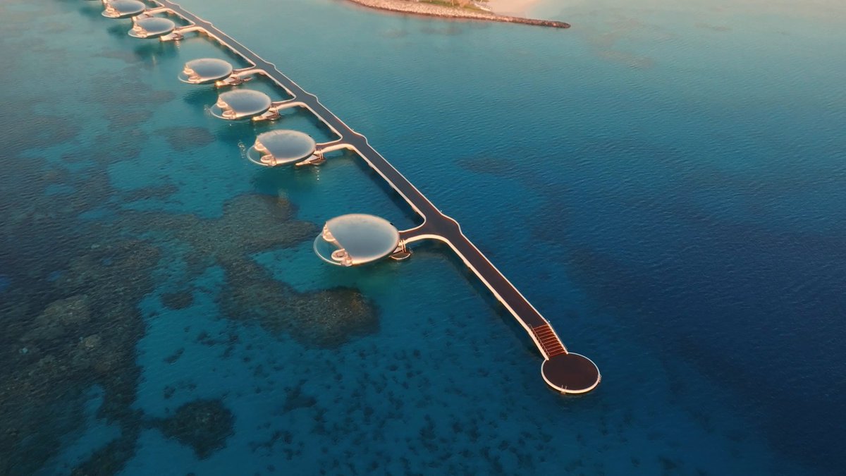 What future-looking, nature-embracing space #Shebara has created within the Red Sea.