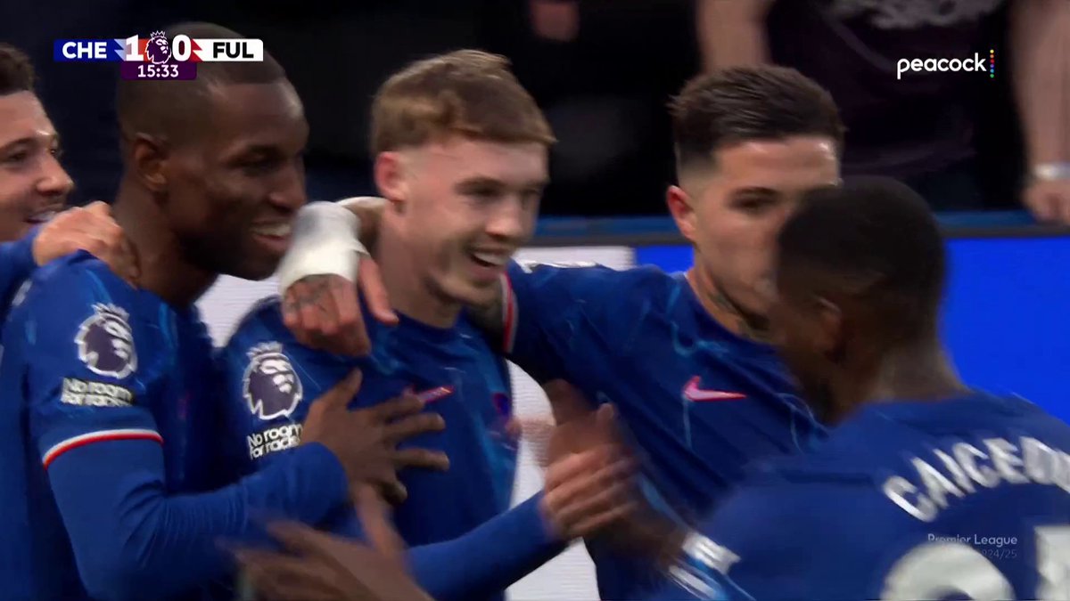 Just Cole Palmer dancing through the Fulham defense 💫 (via NBC Sports Soccer)