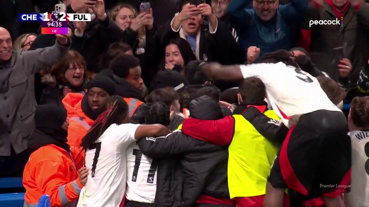 OH WHAT A COMEBACK. RODRIGO MUNIZ GIVES FULHAM THEIR FIRST WIN AT STAMFORD BRIDGE IN 45 🤯YEARS!