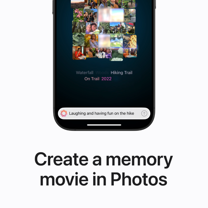 ☃️ Photos of the kids playing in the snow 🏔️ Photos of my hiking trips in the mountains 🦬 Photos of animals I’ve seen on my vacations Here’s how to create a custom memory movie with #AppleIntelligence in Photos starting in iOS 18.1.