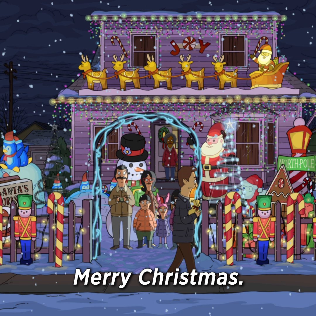 coincidence? no. #christmas magic? obviously 🎄✨ 📺: #bobsburgers on Hulu