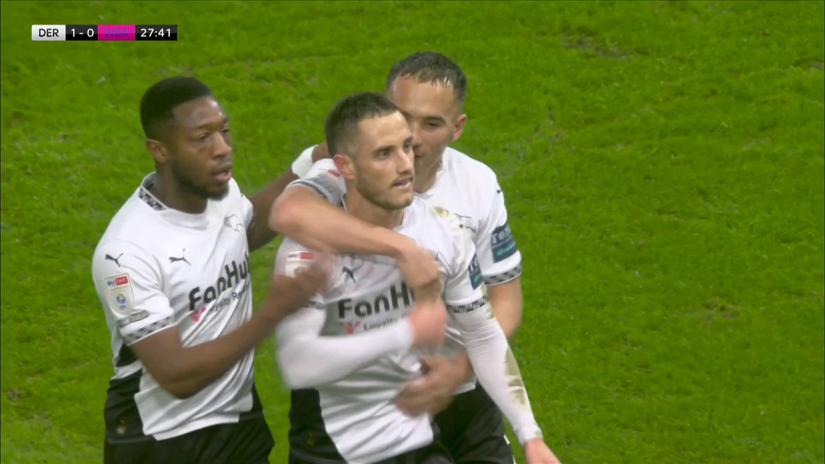 Jerry Yates firest Derby County into the lead! 🐏