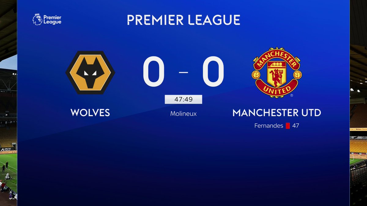 Bruno Fernandes is sent off after a second yellow 🟥