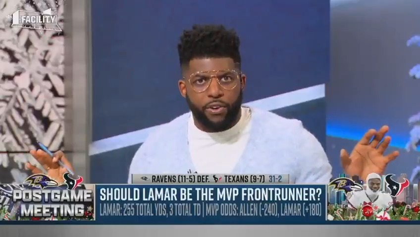 A rational MVP take in the midst of chaos: “To say the MVP is Lamar right now is to be a prisoner of the moment. To say it’s Josh Allen right now, is to rely on your memory, which is not that trustworthy.”