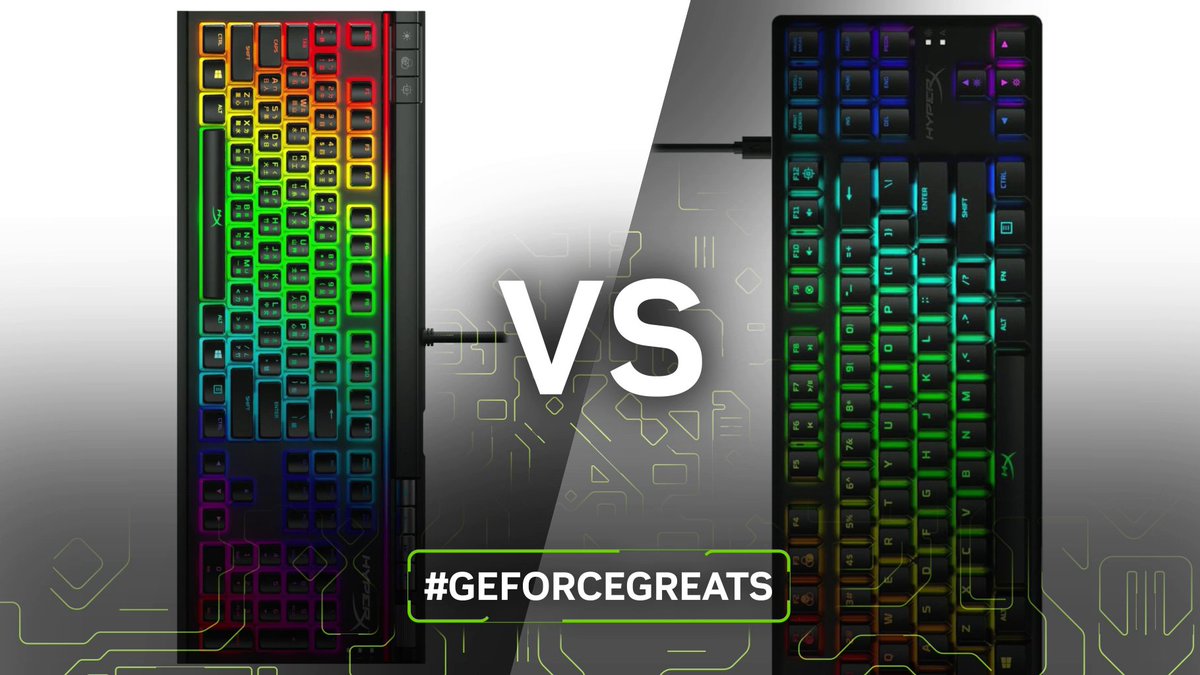 For keyboards: a) TKL ➖ b) full-size keyboard? 🔢 #GeForceGreats