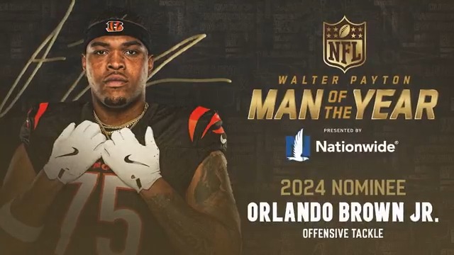 "I always found comfort in allowing others to know that they're not alone, no matter what they're going through..." #WPMOYChallenge + Orlando Brown Jr. @nationwide | Full video: