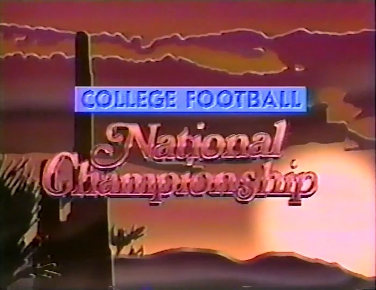 #TBT: 1987 Fiesta Bowl - National Championship