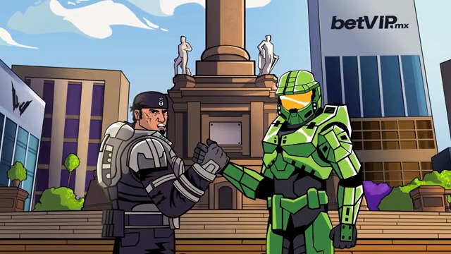 MARCUS FENIX & MASTER CHIEF SE CONOCEN EN MÉXICO | ANIMACIÓN FT. SEBASTIÁN LLAPUR & RAÚL ANAYA. Esta animación fue creada gracias al patrocinio de BetVIP.mx y ellos van a regalar un Xbox Series X de 2 TB a alguien que deje su ❤️ y RT en este post. Gears of War x Halo: