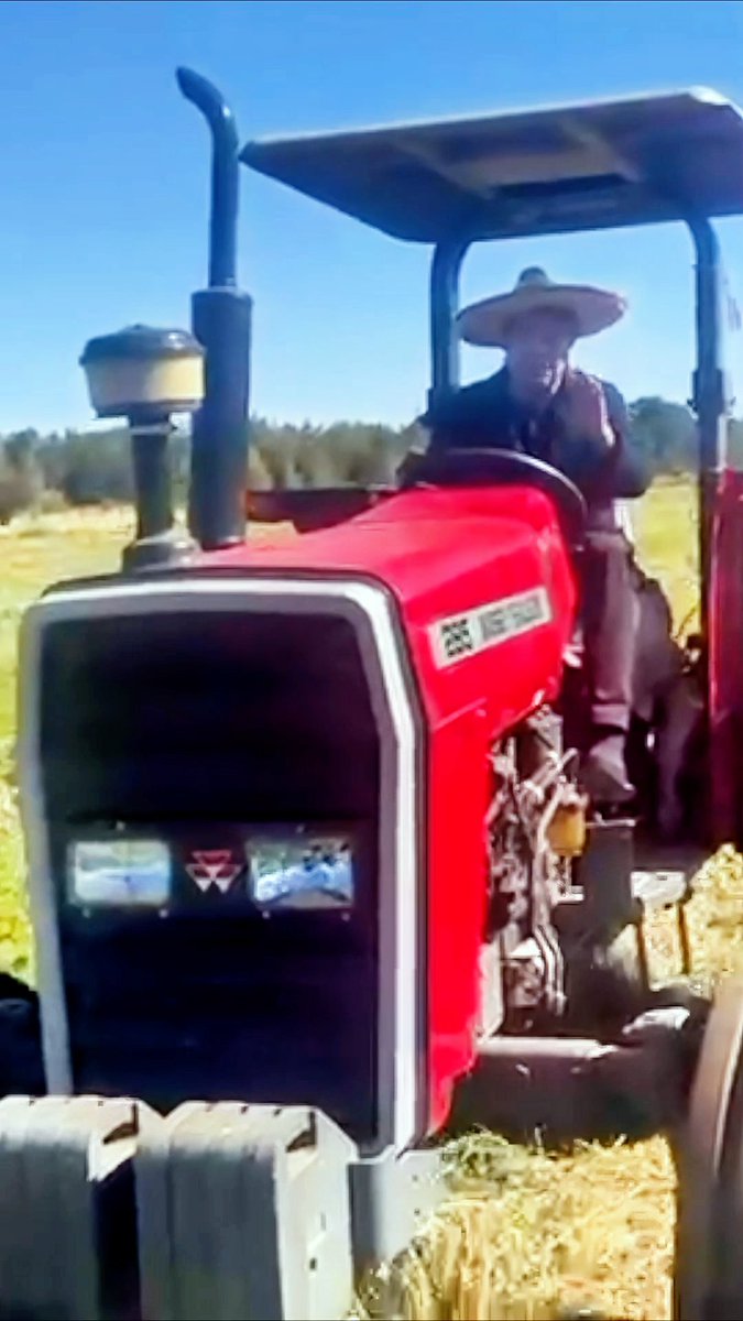 Estamos en el rancho, cortando alfalfa para empacar y para alimentar a los animales. Quienes venimos del campo nunca olvidamos nuestras raíces; tenemos profundo arraigo por la tierra. Saludos desde el corazón del campo.