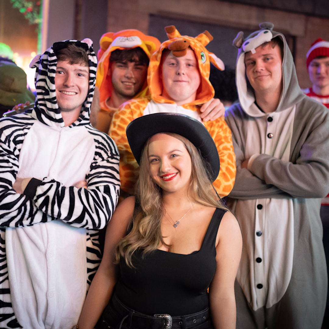 Wigan goes all out for the Boxing Day fancy dress night out 🙌 👀