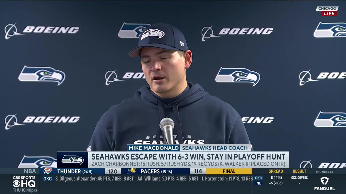 "He's going to be someone we depend on for a long time here...How can you not play 1000% when 21 is on the field?" — Seattle Seahawks head coach Mike MacDonald on Devon Witherspoon