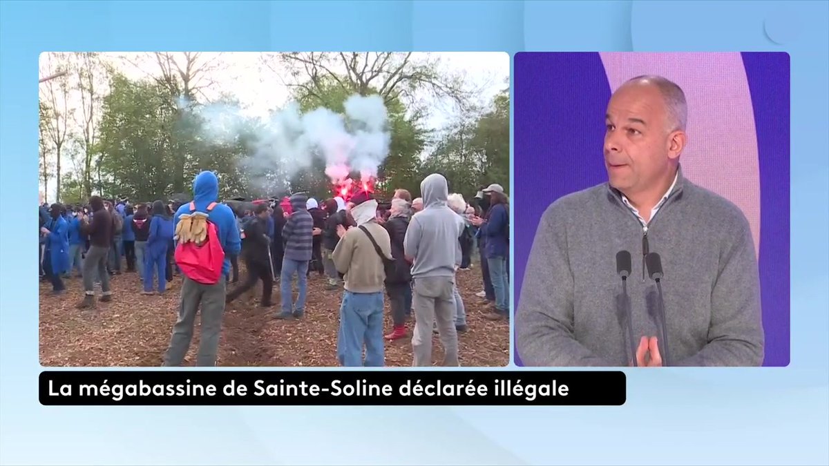 Mégabassines : "Il n’y a pas d’agriculture sans eau ". Face au changement climatique, "est-ce qu’on peut anticiper le fait qu’on puisse lutter avec le stockage de l’eau. On attend des garanties de la ministre", note Arnaud Rousseau, président de la FNSEA