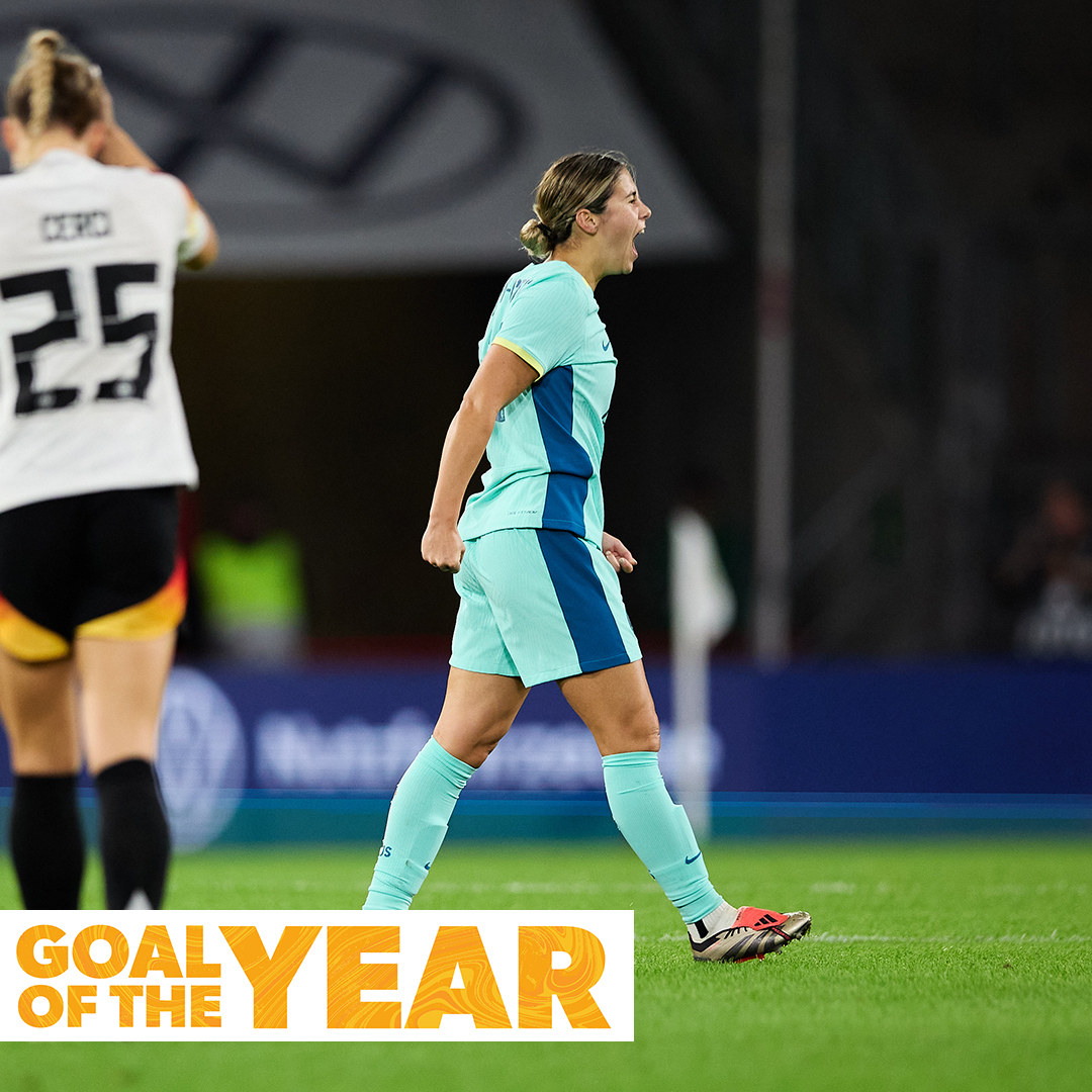 Drum roll please... 🥁 As voted by you, our Goal of the Year is Kyra Cooney-Cross's long-range stunner against Germany! 🏆🚀 #Matildas