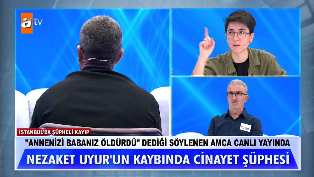 ''Annenizi babanız öldürdü'' dediği söylenen amca canlı yayında... Nezaket Uyur'un kaybında cinayet şüphesi. #MügeAnlıİleTatlıSert #MügeAnlı atv