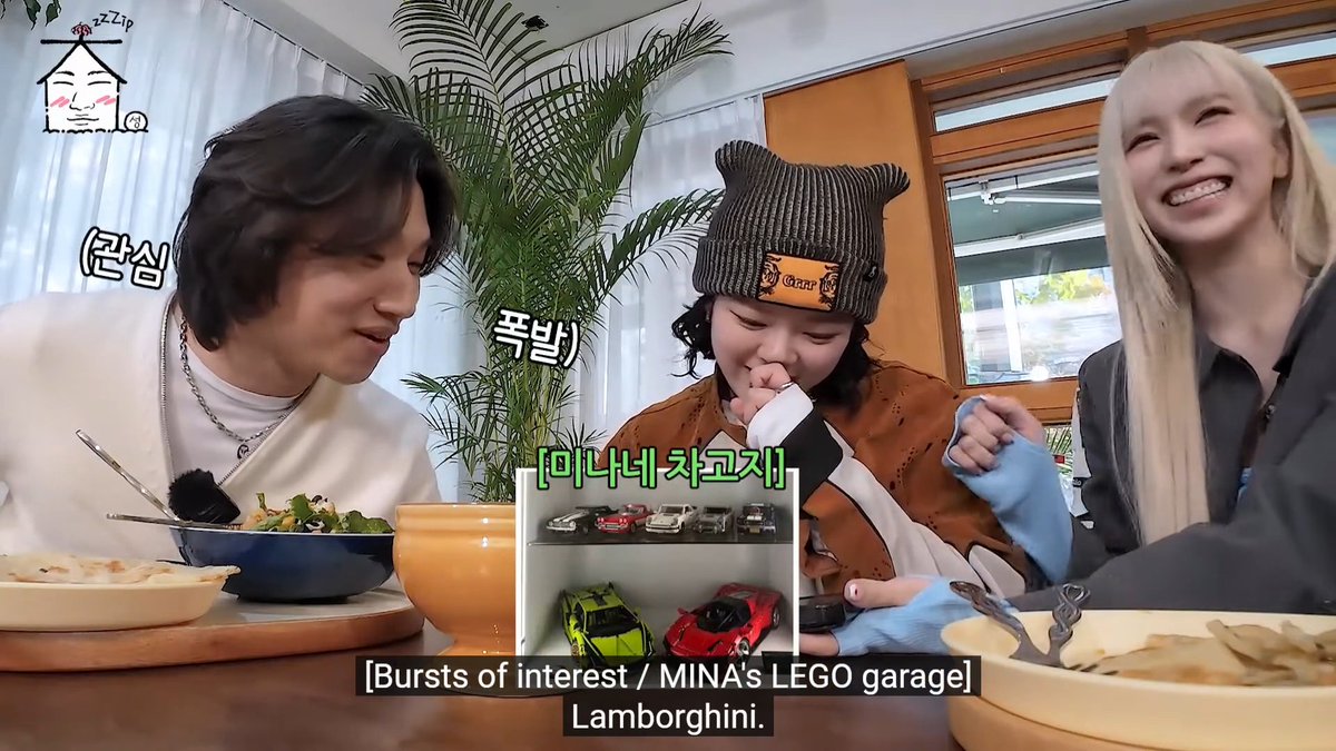 Mina showing off her LEGO display cases with LEGO Harry Potter, NES, Stranger Things, and Lamborghinis "I spend about 8~9 hours when I start. Even if my neck or head hurts I keep going."