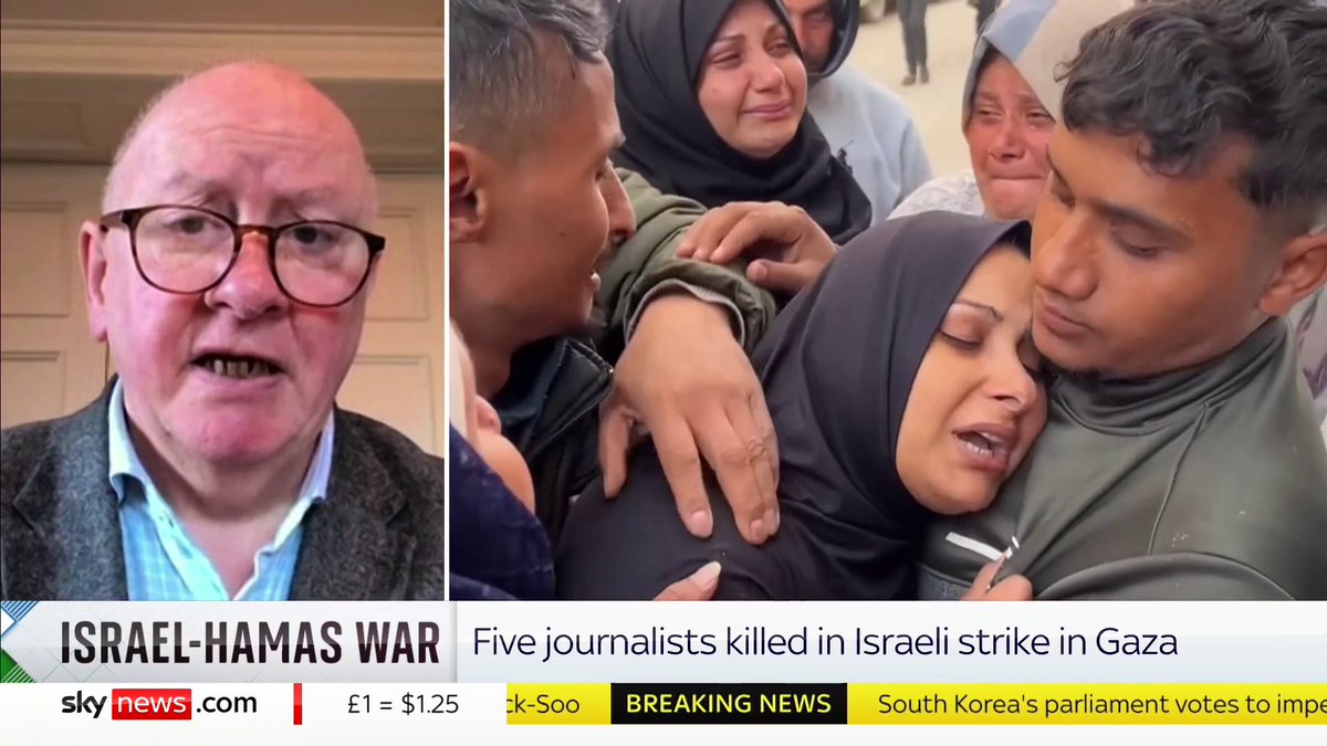 "Israel has been attempting to silence journalists." There is a "war on truth", says NUJ's Séamus Dooley, after an Israeli strike in Gaza killed five Palestinian journalists. 📺 Sky 501, Virgin 602, Freeview 233 and YouTube