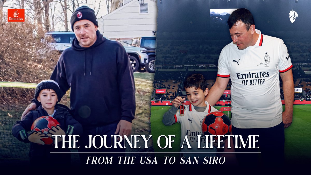 A special journey for some truly special Rossonero fans 🇮🇹❤️🖤 From the skies to San Siro, @Emirates is bringing our fans home for a once-in-a-lifetime experience 🥹 #Emirates #FlyBetter #SempreMilan