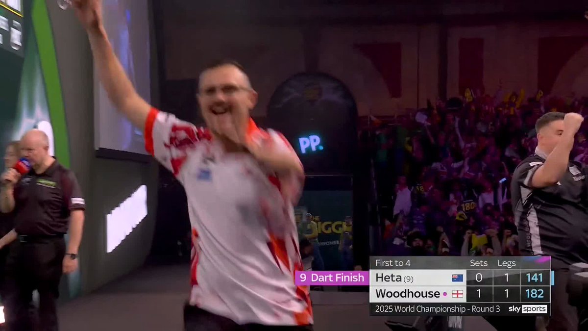 HEROIC HETA HITS THE NINE! 🔥 UNBELIEVABLE SCENES! 🤯 Damon Heta lands the second nine-darter of the tournament to raise the roof at Alexandra Palace! #WCDarts