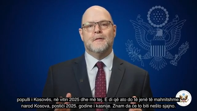 It has been the honor of my career to serve as the United States Ambassador to the Republic of Kosovo and contribute to our shared effort to advance a sovereign, independent, multiethnic, democratic, and prosperous Kosovo. I look forward to seeing what you, the people of Kosovo, accomplish in 2025 and beyond. I know it is going to be amazing. Happy Holidays!