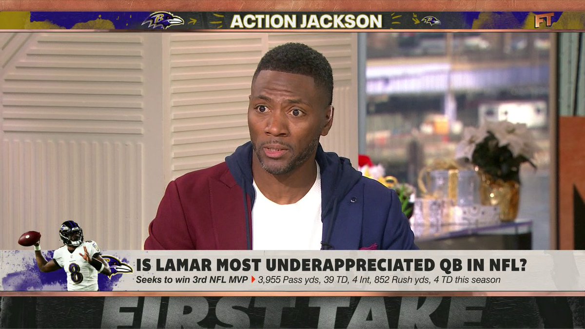 "When we watch him on Sundays now, he's not underrated in any way. We all know who Lamar Jackson is. I believe what changes the entire narrative is ... you gotta go win a championship." —Ryan Clark on Lamar Jackson