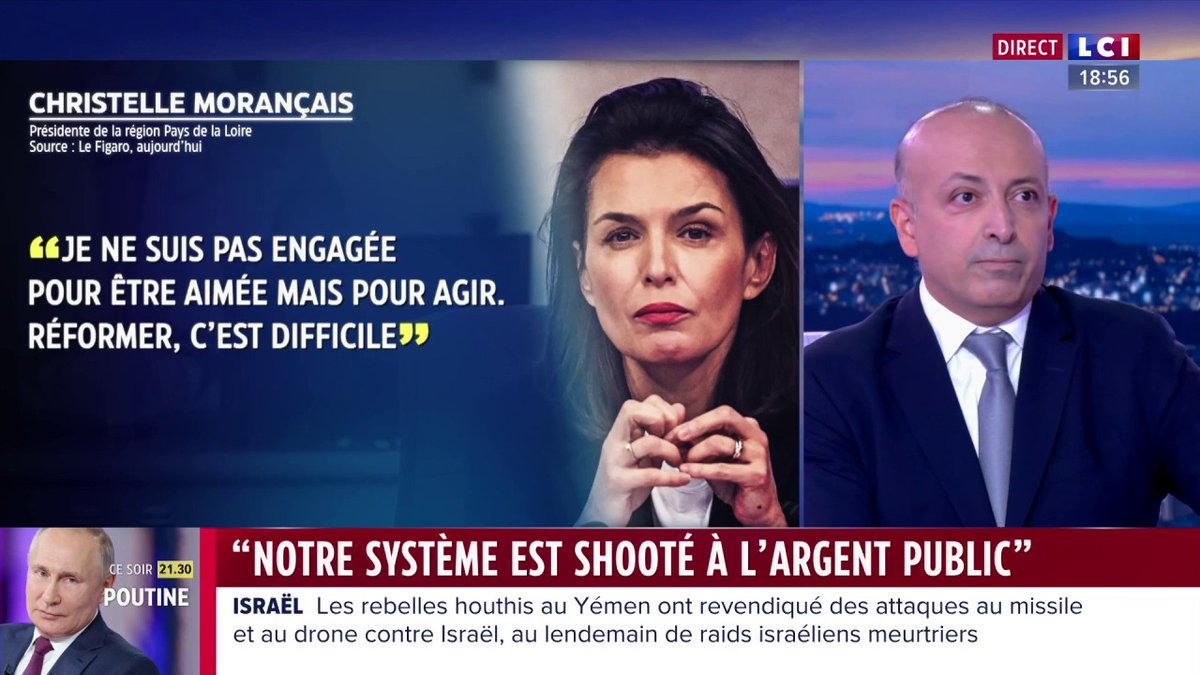 ▶️ #Economie - Baisser les dépenses publiques, Christelle Morançais l'a fait : "Il faut signer la fin de la récréation. C'est soit des réformes courageuses, soit le dépôt de bilan." Rafik Smati Rafik Smati #24hPujadas #LCI #La26 ⤵