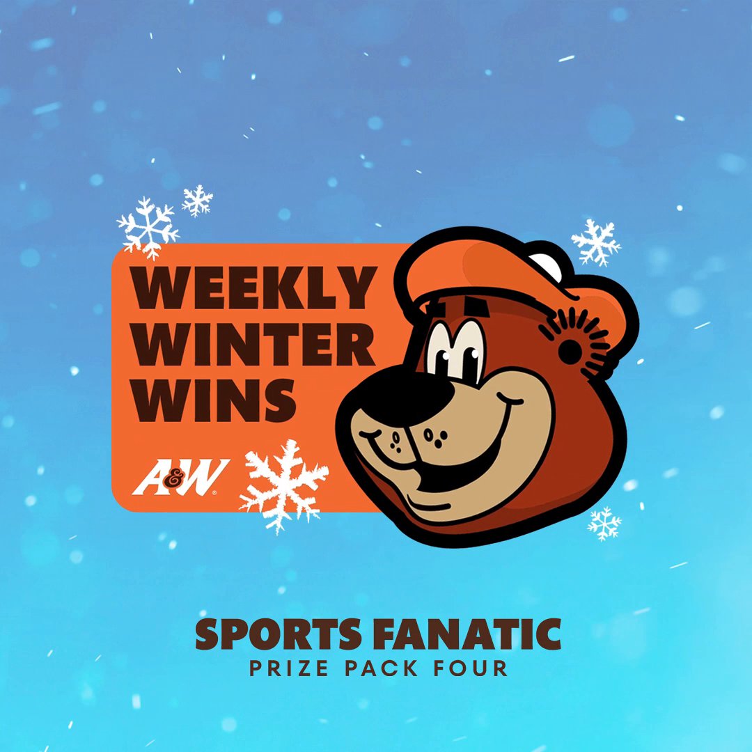 Sports fanatics, this one's for you! Follow us and reply with #WeeklyWinterWins for your chance to win an A&amp;W prize pack. ☃️