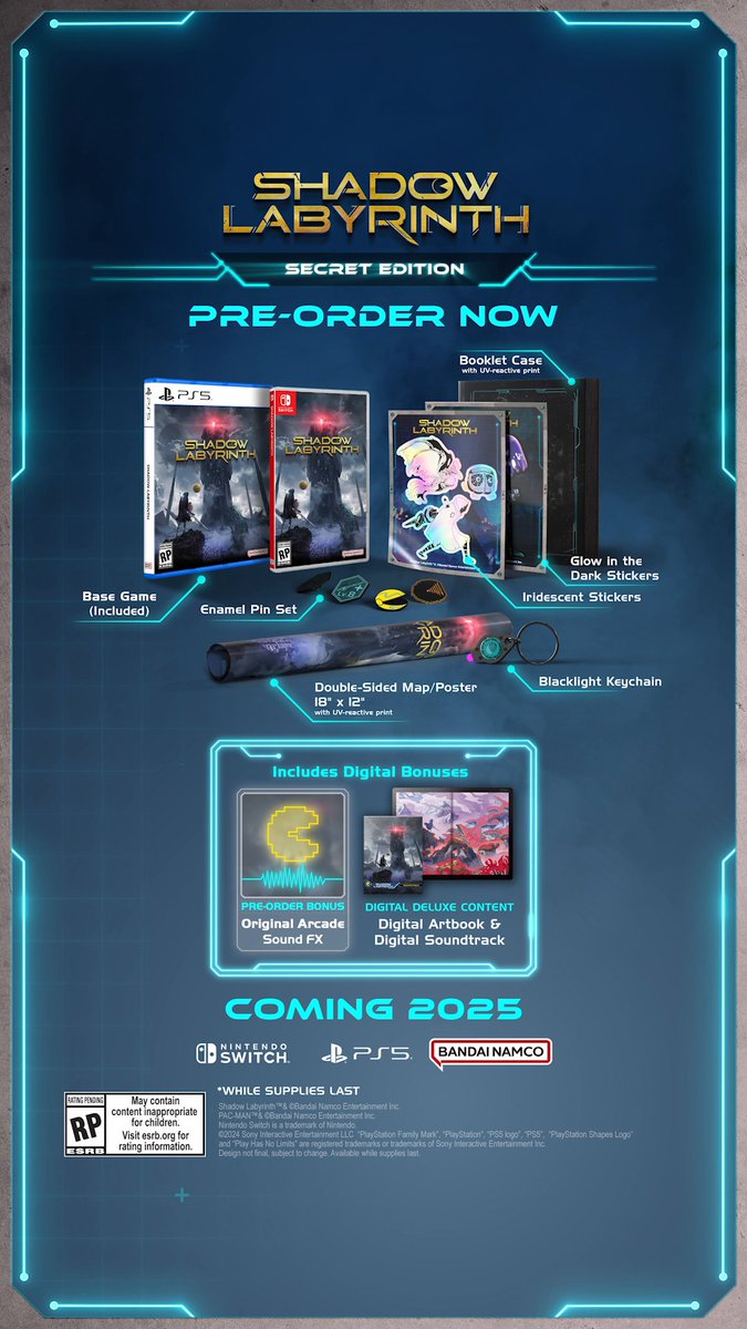 PUCK has summoned you. Pre-Order the Shadow Labyrinth Collector's Edition from the Bandai Namco Store now: