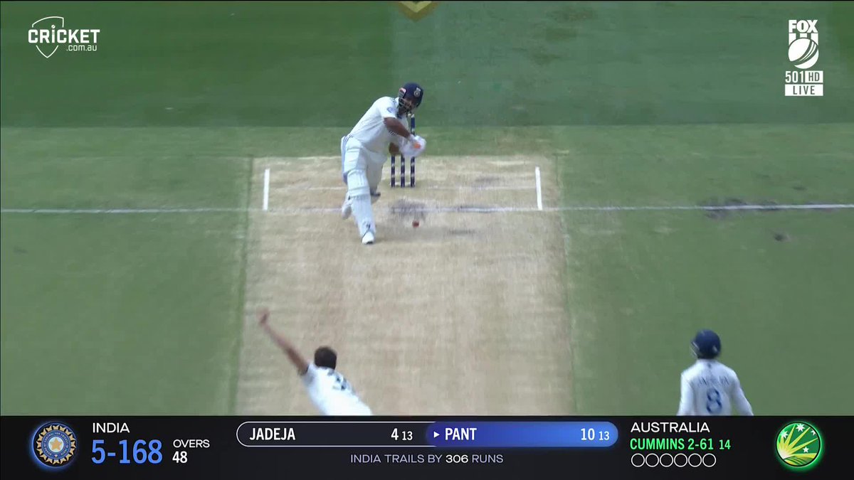 Rishabh Pant started taking risk and fell to Boland, failing to deliver once again. His inconsistency leaves India without vital middle-order support in the BGT..a costly miss at a crucial moment, putting India in deep trouble.