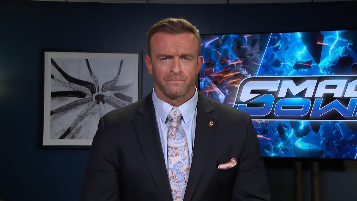 .Nick Aldis means business... Will Kevin surrender the title tonight? 👀 #SmackDown