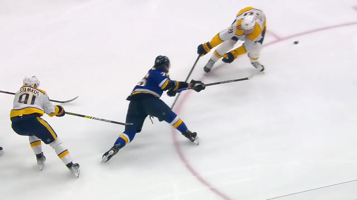 Bold move there, Zachary. But did it ever work. #stlblues
