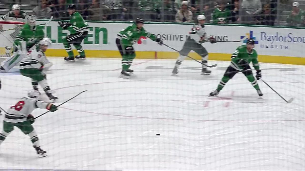 Marcus Foligno was making sure he was not a victim of friendly fire tonight from a #mnwild teammate. Balls safe 😂