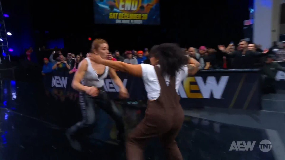 The final episode of Rampage ends in TOTAL CHAOS... with most of the AEW roster brawling in the ring. It was a good 3+ years run. Farewell, AEW on Friday nights for now.