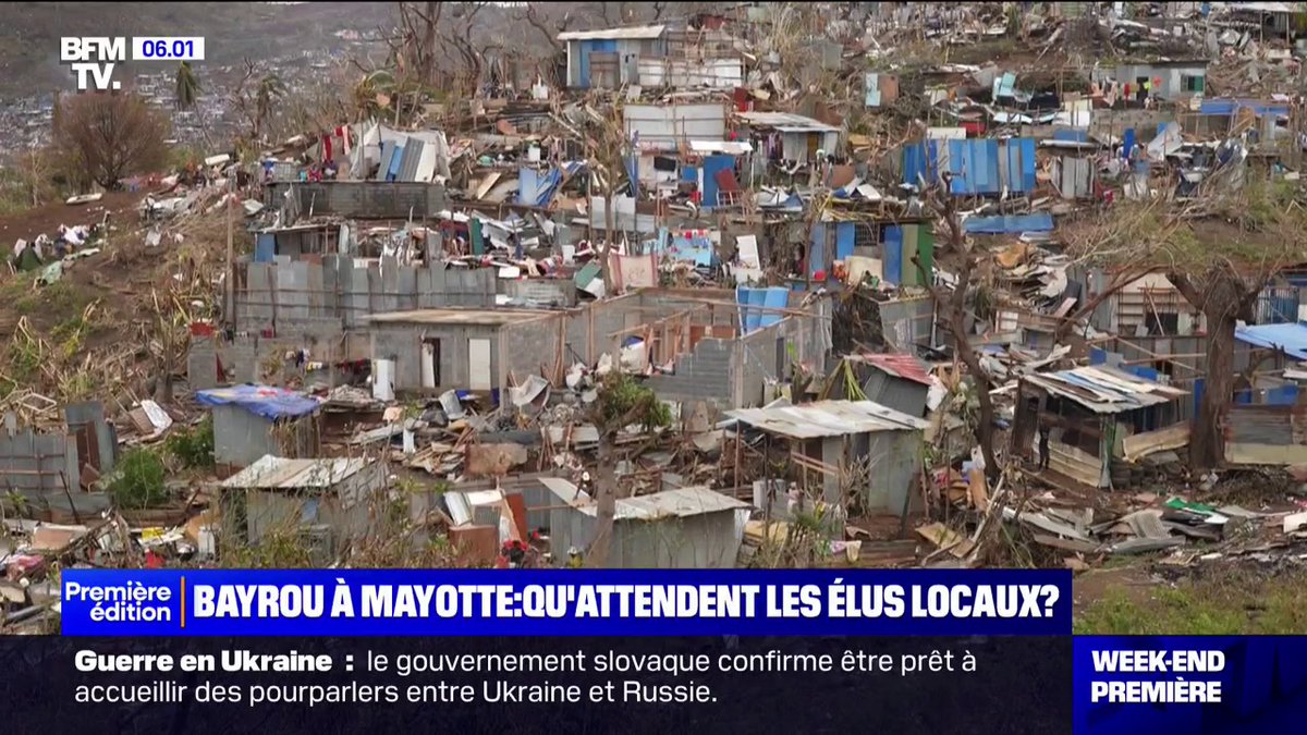 15 jours après le passage du cyclone Chido, François Bayrou se rend à Mayotte accompagné de plusieurs ministres dimanche et lundi