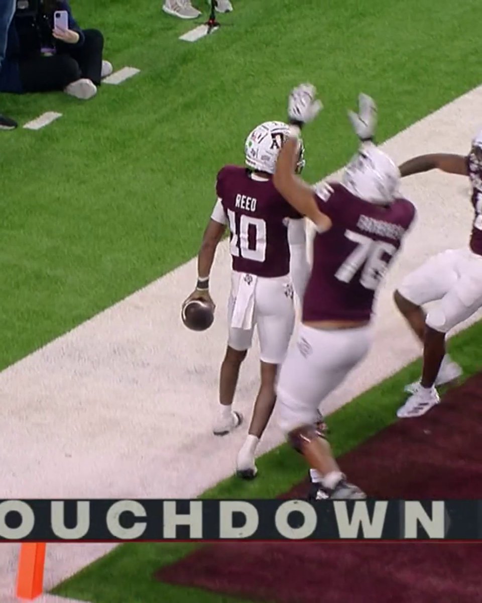 MARCEL REED DOES IT HIMSELF 🔥 TEXAS A&amp;M TAKES A 31-28 LEAD WITH 1:49 LEFT IN THE GAME‼️