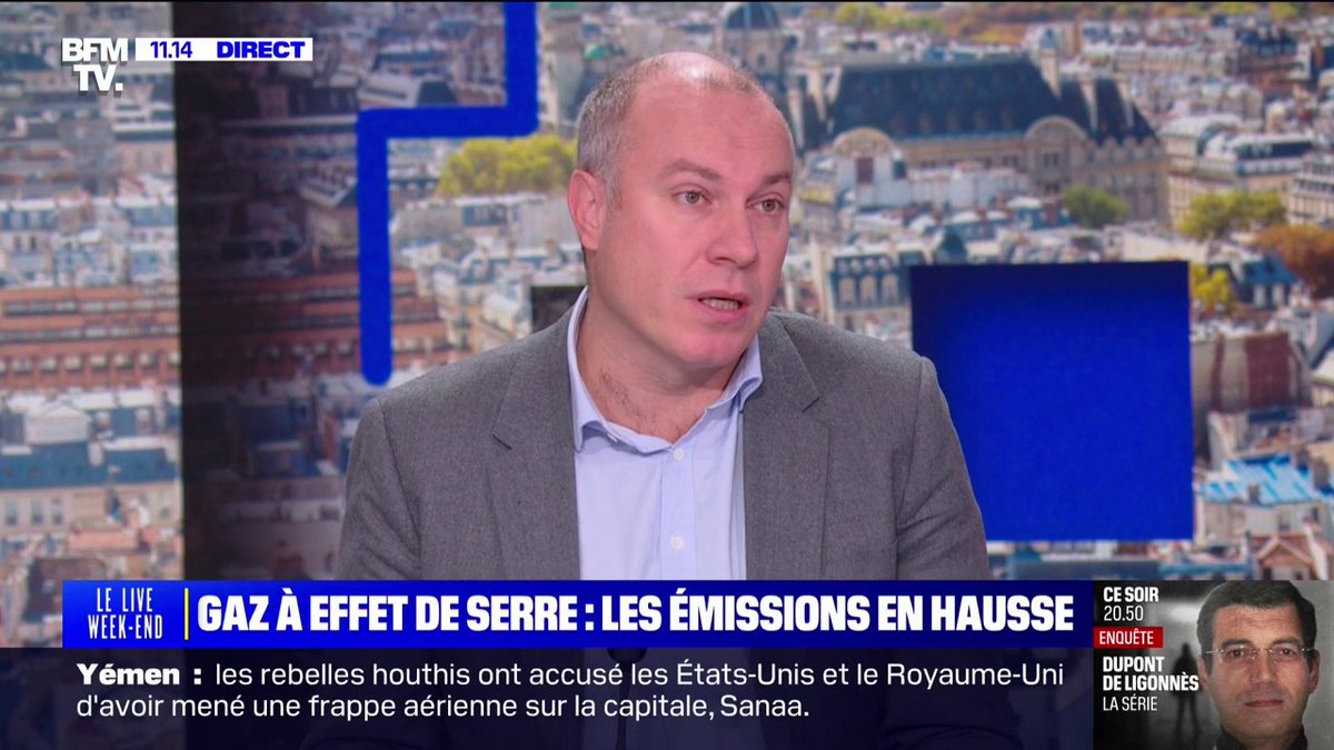 “Ça doit servir d’électrochoc sur deux secteurs, les transports et le bâtiment“, affirme François Gemenne, membre du Giec, concernant la hausse des émissions de gaz à effet de serre