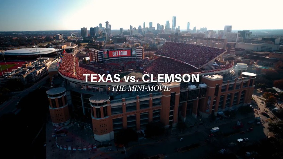 Round won. Texas vs. Clemson: The Mini-Movie 🎬 #HookEm | #CFBPlayoff