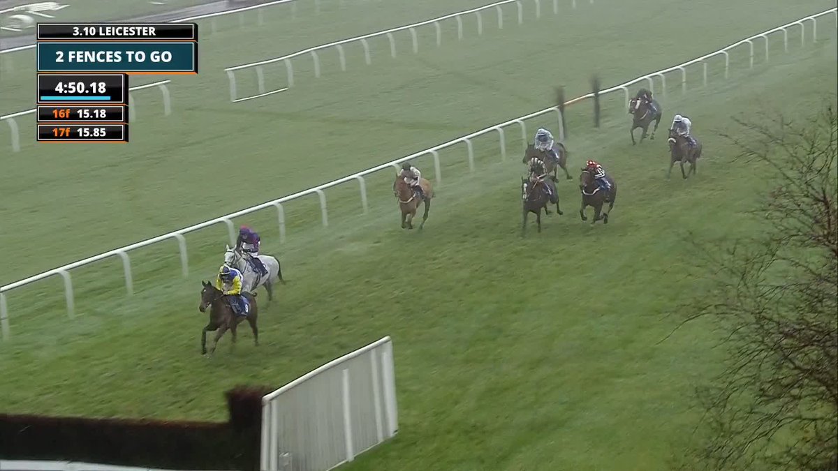 He's not for catching! It's easy for Hunter Legend in the Leicestershire Silver Fox Handicap Chase 🥇 #ITVRacing | Leicester Racecourse | Venetia Williams | Ned Fox