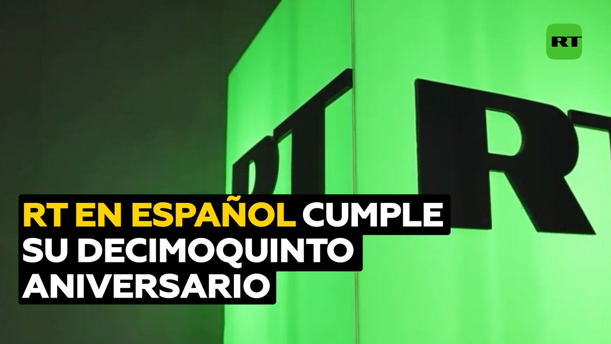 🎉 ¡Hoy RT en Español cumple 1️⃣5️⃣años al aire! 📡 Las transmisiones comenzaron en el año 2009. 📺 Somos el canal internacional en idioma español más visto en el mundo, con una cobertura de noticias las 24 horas del día. 🙌 ¡Gracias por su sintonía! 🙌