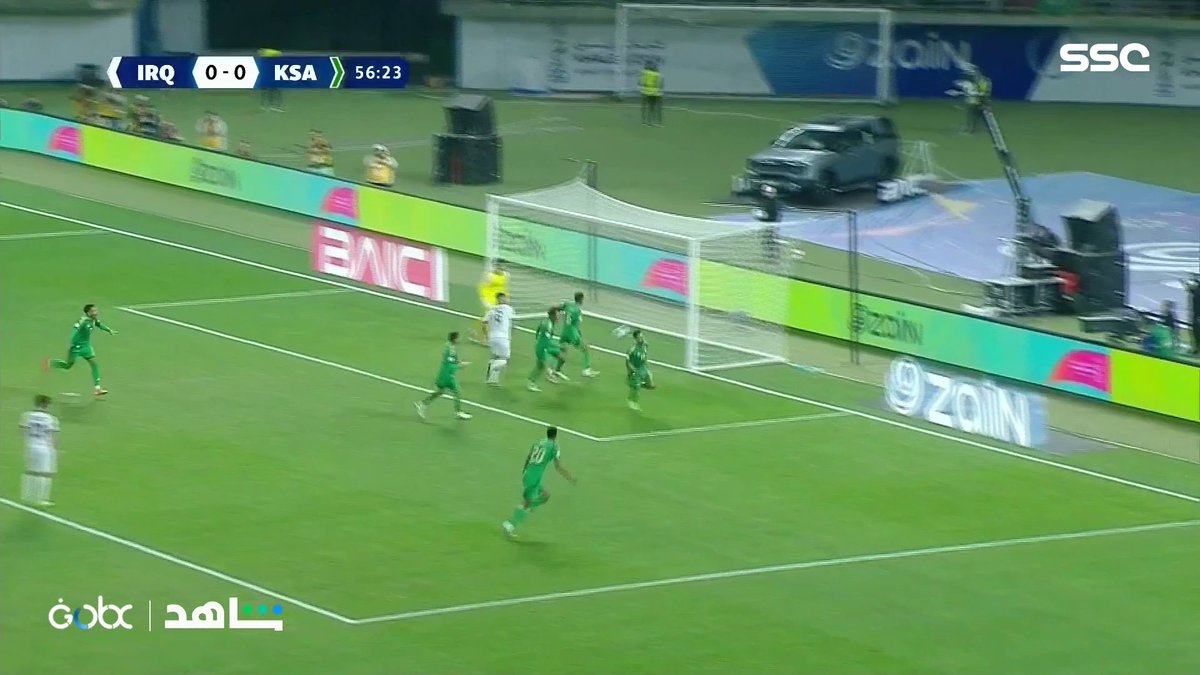 سالم الدوسري يسجل الهدف الأول للأخضر من نقطة الجزاء (1-0) #خليجي_زين26 #كأس_الخليج #السعودية_العراق