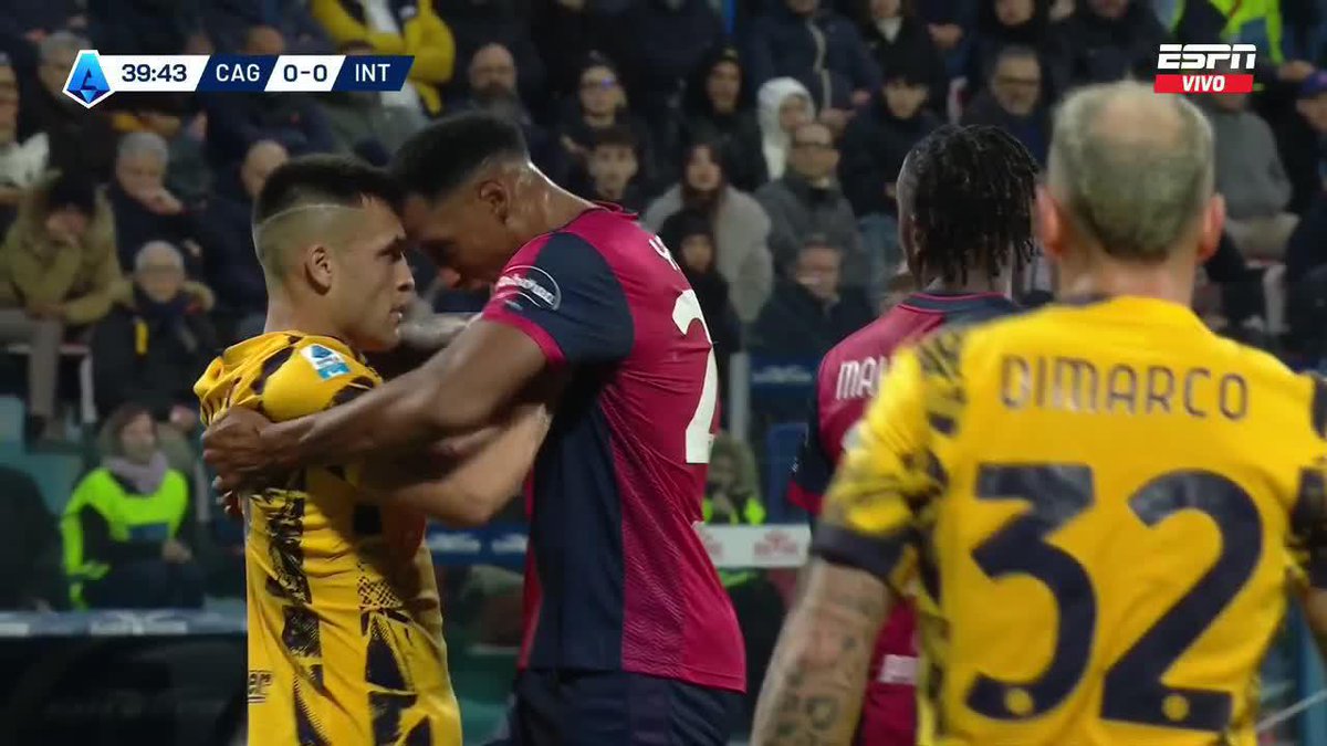 ¡SE PICÓ ENTRE YERRY MINA Y LAUTARO MARTÍNEZ! 📺 Mirá la #SerieA por #DisneyPlus