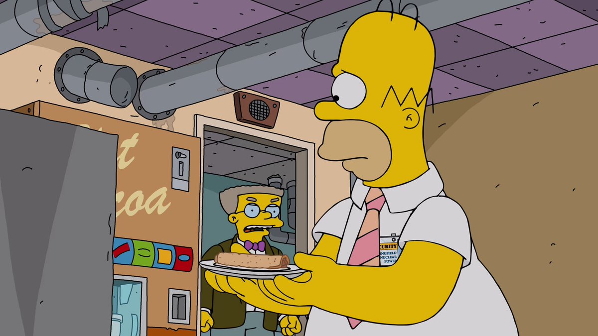 Probably should have left that snack behind... Don't miss an all-new episode of #TheSimpsons tomorrow night on #FOX, next day on Hulu!