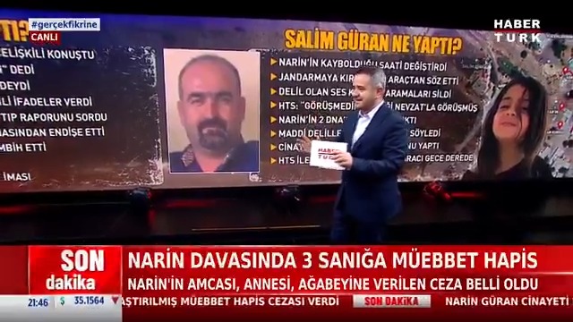 #SONDAKİKA - Narin davasında 3 sanığa müebbet hapis... Narin'in amcası, annesi ve ağabeyine verilen ceza belli oldu. Zülfikar Ali Aydın açıklanan kararı #GerçekFikri'nde değerlendirdi.
