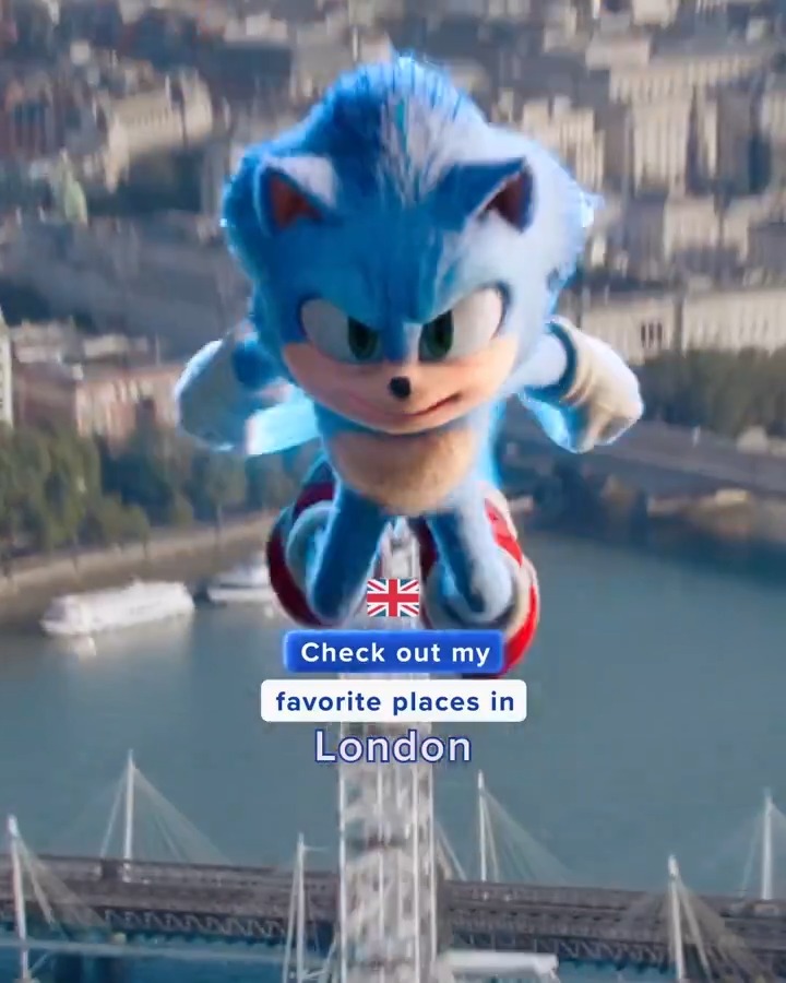 London, baby! 🇬🇧 Sonic gives the fastest. tour. ever. #SonicMovie3