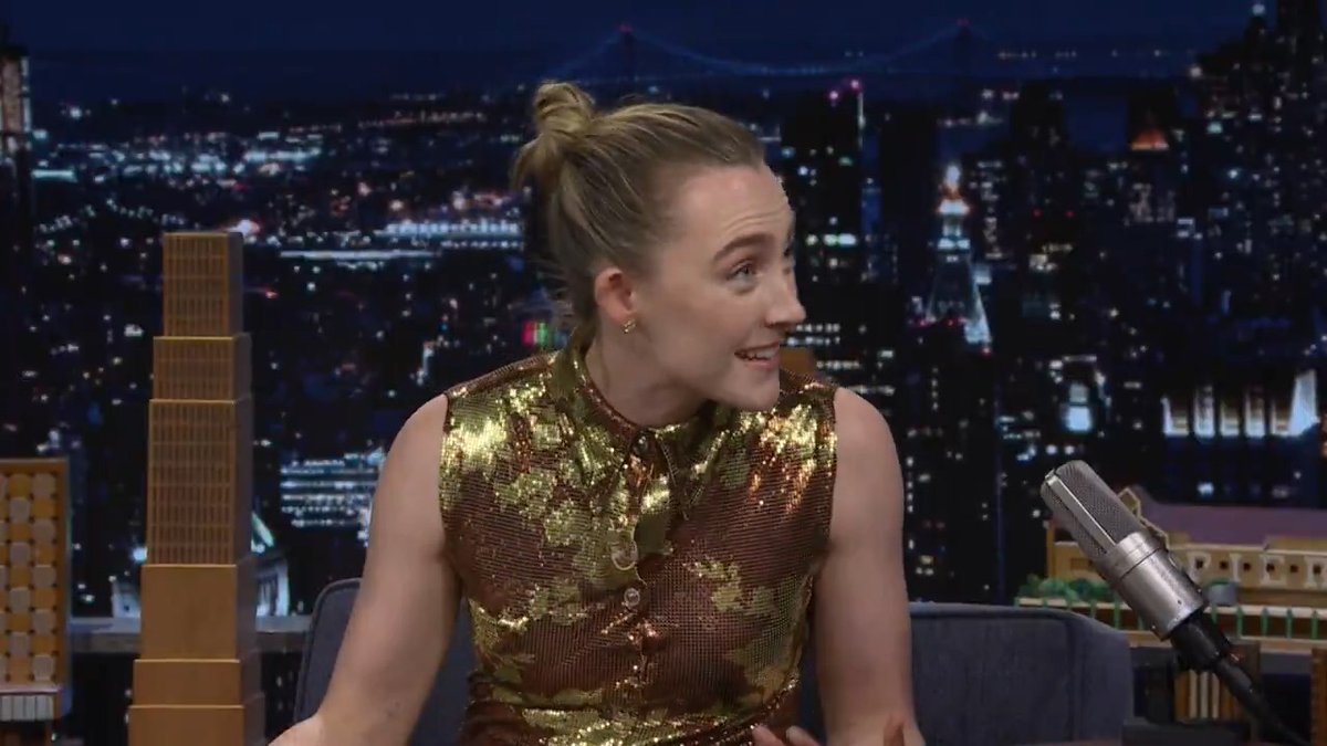 Saoirse Ronan is officially a wife! #FallonTonight