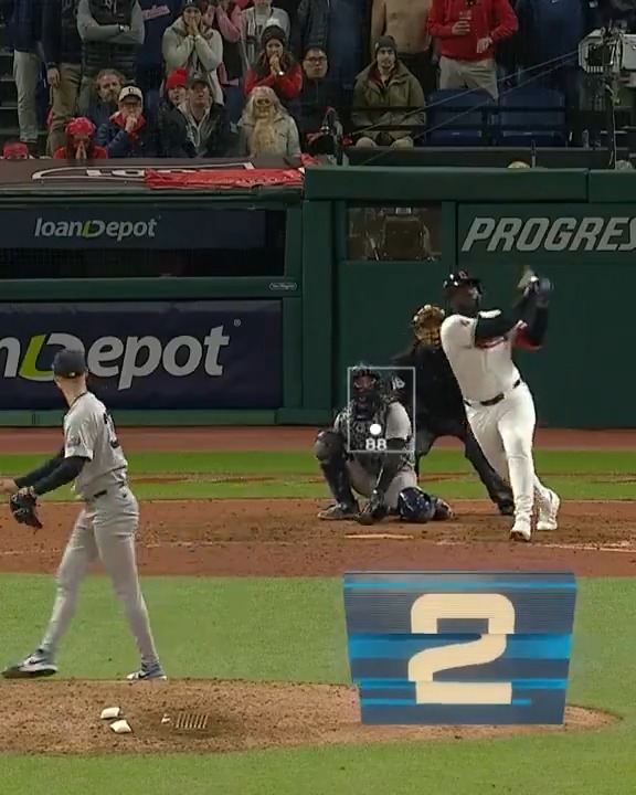"BIG CHRISTMAS HAS TIED IT! THE ULTIMATE PRESENT UNDER THE TREE!" Cleveland Guardians slugger Jhonkensy Noel's majestic game-tying blast in the ALCS comes in at #2 on our Top Bat Flips countdown. 📺 MLB Network + Sport Clips Haircuts