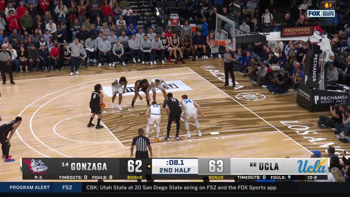 No. 22 UCLA Men’s Basketball takes down No. 14 Gonzaga in a doozy at the Intuit Dome 💥 #B1GMBBall