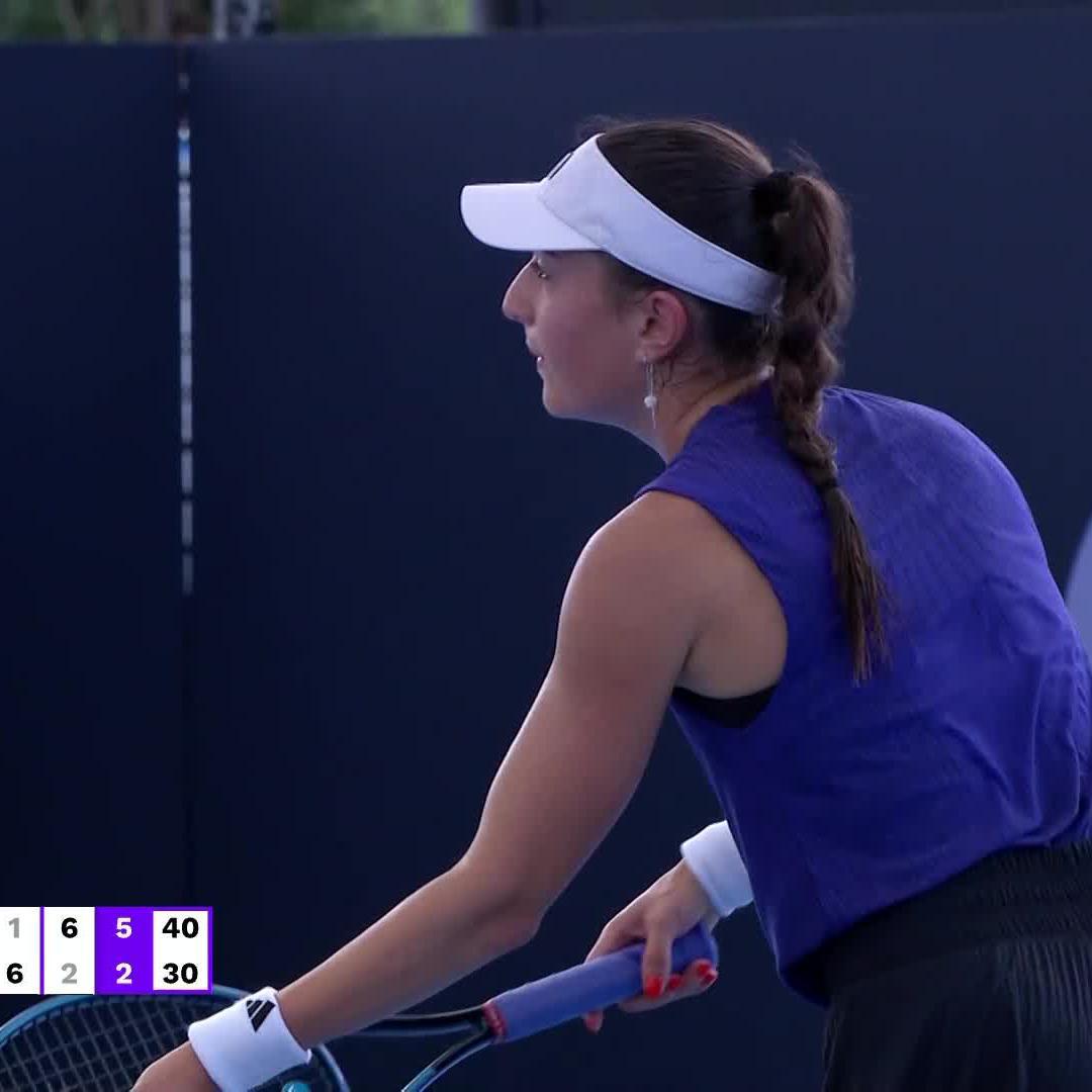 Pure grit 😤 Elina Avanesyan battles back to defeat Sramkova in three sets, 1-6, 6-2, 6-2! #BrisbaneTennis